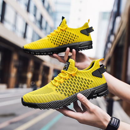 Lightweight Breathable Non-Slip Casual Lace up Walking Shoes  for Men