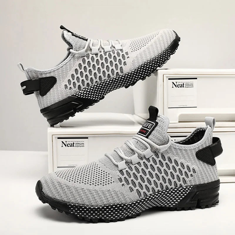 2023 Men Running Shoes Lightweight Male Walking Shoes Breathable Lace up Men Sneakers Outdoor Sports Tennis Non-Slip Casual Shoe