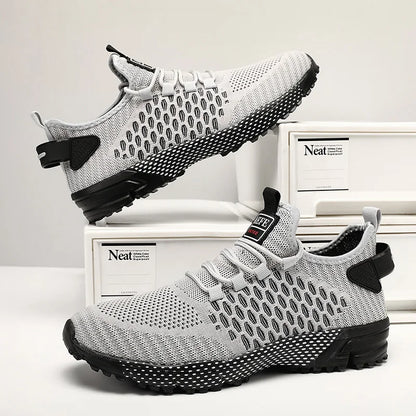 2023 Men Running Shoes Lightweight Male Walking Shoes Breathable Lace up Men Sneakers Outdoor Sports Tennis Non-Slip Casual Shoe